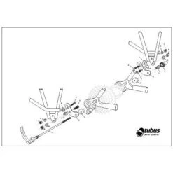 Adaptateur De Fixation Porte-bagage Sur Cadre Sans Oeillet Tubus -Vélo Accessoires Soldes adaptateur de fixation porte bagage sur cadre sans oeillet tubus full 3