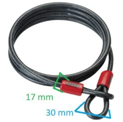 Vélo Accessoires Soldes -Vélo Accessoires Soldes antivol cobra 2 metres cable long abus full 2