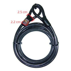 Câble Pour Vélo Antivol Long 5 Mètres POINT 7 Câble Pour Vélo Antivol Long 5 Mètres POINT -Vélo Accessoires Soldes cable pour velo antivol long 5 metres point full 3