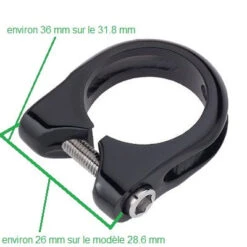 Collier De Serrage Tige De Selle Noir 5 Collier De Serrage Tige De Selle Noir -Vélo Accessoires Soldes collier de serrage tige de selle noir full 4