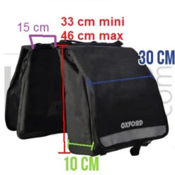 Oxford Double Sacoche Vélo Sur Porte-bagage Arrière Imperméable 13 Oxford Double Sacoche Vélo Sur Porte-bagage Arrière Imperméable -Vélo Accessoires Soldes double sacoche velo sur porte bagage arriere impermeable full 6