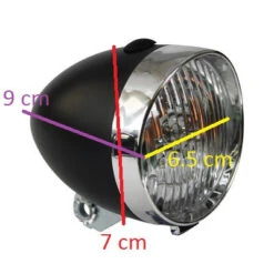 Feu Avant Vélo Vintage Sur Fourche 3 LEDs 11 Feu Avant Vélo Vintage Sur Fourche 3 LEDs -Vélo Accessoires Soldes feu avant velo vintage sur fourche 3 leds full 4