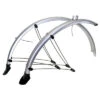 Messingschlager Paire De Garde Boue Pour Vélo 26 Pouces Avec Câble électrique - 60 Mm 2 Messingschlager Paire De Garde Boue Pour Vélo 26 Pouces Avec Câble électrique - 60 Mm -Vélo Accessoires Soldes garde boue argent avant et arriere pour velo 26 pouces 60 mm full