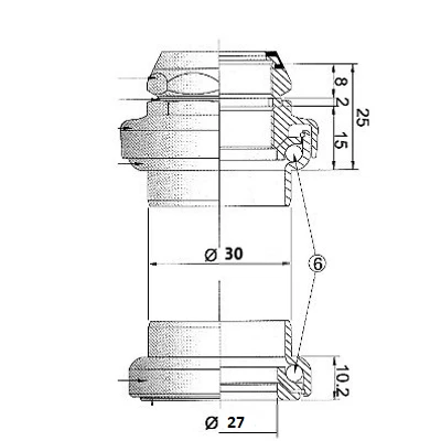 Jeu De Direction Vélo Fileté 1 Pouce Chromé 4 Jeu De Direction Vélo Fileté 1 Pouce Chromé – Image 2