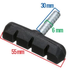 Patin De Frein Monobloc Cantilever 55 Mm - Par 2 -Vélo Accessoires Soldes patin de frein monobloc cantilever 55 mm par 2 full 5