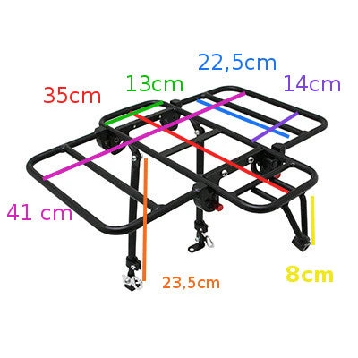 Porte-bagages Vélo Avant à Plateforme Avec Côtés Rabattables 7 Porte-bagages Vélo Avant à Plateforme Avec Côtés Rabattables – Image 5