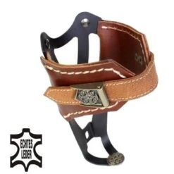 Point Porte Bidon Vintage Avec Lanière En Cuir