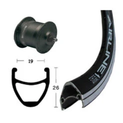 Roue Vélo Avant Noire Moyeu Dynamo 28 Pouces Rodi 11 Roue Vélo Avant Noire Moyeu Dynamo 28 Pouces Rodi -Vélo Accessoires Soldes roue velo avant noire moyeu dynamo 28 pouces rodi full 4