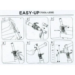 Tube Aheadset à Réglage Rapide En Hauteur Easy Up Satori -Vélo Accessoires Soldes tube aheadset a reglage rapide en hauteur easy up satori full 4